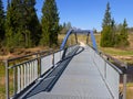 Bridge above river. Royalty Free Stock Photo