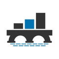 Bridge accounting business financial consulting logo Icon Illustration Brand Identity