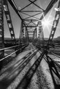 Bridge Across a Dry Creek Bed after Monsoon Season Royalty Free Stock Photo