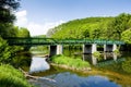 bridge across Dyje river, Hardegg, Lower Austria, Austria