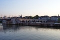 Bridge across river Maas in Maastricht , Netherlands, Europe