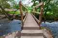 Bridge across river, Peak District, England Royalty Free Stock Photo