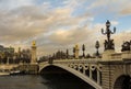 The bridge Alexandre III, Paris, France. Royalty Free Stock Photo