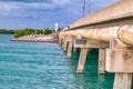 Bridge along Overseas Highway in Florida Royalty Free Stock Photo