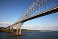 Bridge of the Americas, from below, Panama City, Panama Royalty Free Stock Photo