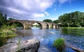 Bridge andver in,El barco de Avila Royalty Free Stock Photo