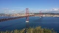 Bridge April 25 in Lisbon Royalty Free Stock Photo