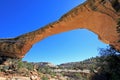 Owachomo bridge or arch in Natural Bridges National Monument, USA Royalty Free Stock Photo