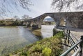 Bridge arched in arta city on arahthos river in greece