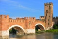 Bridge with archs Castelvecchio over river Adige in Verona Italy Royalty Free Stock Photo