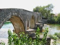 Bridge of Arta at Arachthos river Epirus Greece Royalty Free Stock Photo