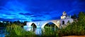 Bridge at Avignon, at night Royalty Free Stock Photo