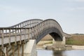 Bridge Barrinha of Esmoriz, National Reserve in Espinho, Portugal Royalty Free Stock Photo