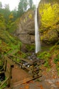 Bridge at the base of Latourell Falls Oregon