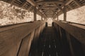 Bridge on a Black Forest hiking trail through the Wutachschlucht, Germany Royalty Free Stock Photo