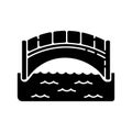 Bridge black glyph icon