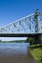Bridge Blue Wonder, Dresden, Germany Royalty Free Stock Photo