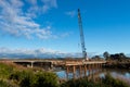 Bridge Building Across River Royalty Free Stock Photo