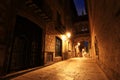 Bridge Between Buildings in Barri Gotic Quarter, Barcelona Royalty Free Stock Photo