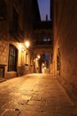 Bridge Between Buildings in Barri Gotic Quarter, Barcelona Royalty Free Stock Photo