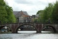 Bridge and canal in Amsterdam, Holland