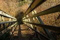 A Bridge on the Cascade Head Preserve on the Oregon Coast Royalty Free Stock Photo