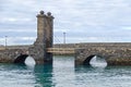 Bridge with Castle Doors Puente de Las Bolas of the Castle of Royalty Free Stock Photo