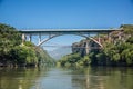 Bridge at CaÃÂ±on del Sumidero. Wild river at Chiapas. Tour and a Royalty Free Stock Photo