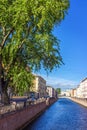 Bridge on the channel of Griboedov in St Petersburg Royalty Free Stock Photo