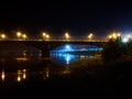 The bridge in the city of Irkutsk Royalty Free Stock Photo