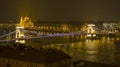 Bridge in the City night Royalty Free Stock Photo