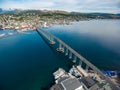 Bridge of city Tromso, Norway Royalty Free Stock Photo