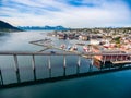 Bridge of city Tromso, Norway Royalty Free Stock Photo