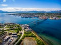 Bridge of city Tromso, Norway Royalty Free Stock Photo