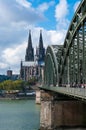 Bridge in Cologne, Germany Royalty Free Stock Photo