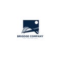 Bridge Company Logo designs for contractor building logo Royalty Free Stock Photo