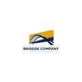 Bridge Company Logo designs for contractor logo Royalty Free Stock Photo