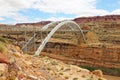 Bridge connecting cliffs of Glen Canyon Royalty Free Stock Photo