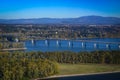 Bridge connecting Portland, OR and Vancouver, WA Royalty Free Stock Photo