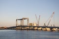 Bridge Construction in St. Augustine, Florida Royalty Free Stock Photo