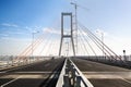 Bridge construction stage in the morning Royalty Free Stock Photo