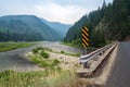 Bridge at the convergence of the Selway, Lochsa, and Middle Fork Clearwater rivers, Idaho, USA