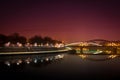 Bridge in Cracow over Vistula river in Lesser Poland/Polands