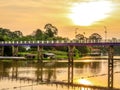 The bridge croos Sakae krang river