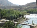 Bridge cross Panjshir river, Afghanistan.