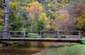 Bridge Crosses Calm Steele Creek Royalty Free Stock Photo