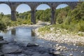 Bridge crossing the Ardeche river, South France