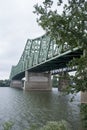 Bridge crossing the Ohio River Royalty Free Stock Photo