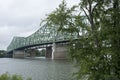 Bridge crossing the Ohio River Royalty Free Stock Photo