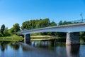 Bridge crossing the river Dalalven in Sweden Royalty Free Stock Photo